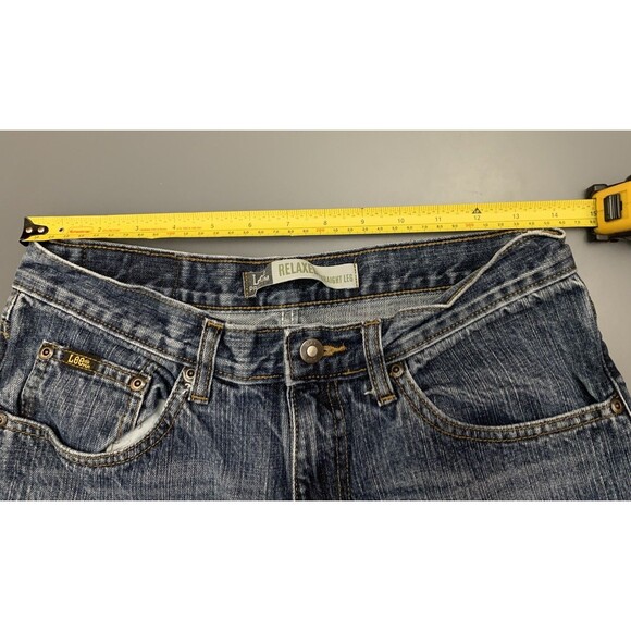 Lee Premium Select Relaxed Fit Straight Leg Work Jeans, Sz 31x24 Cut Off Raw Hem - Picture 3 of 16